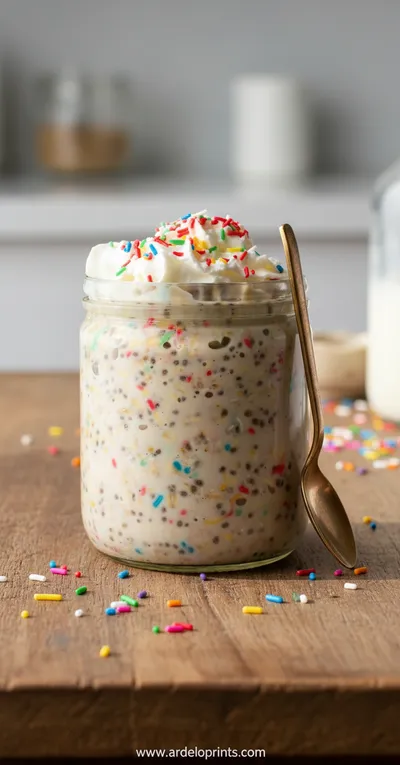 Cake Batter Overnight Oats - ready to serve
