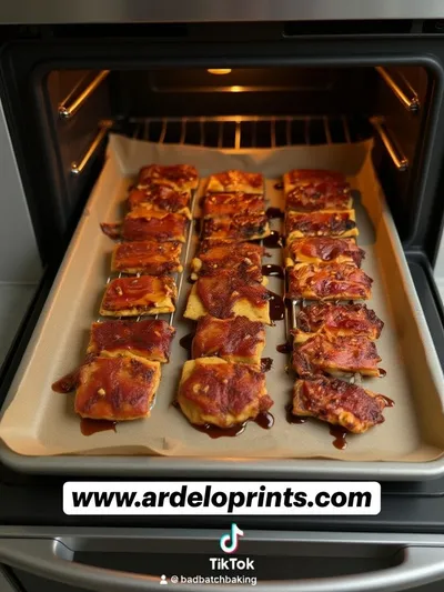 Candied Turkey Bacon Crackers - ingredients preparation
