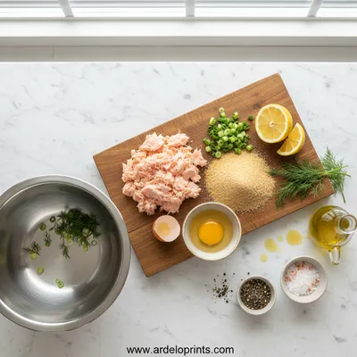 Canned Salmon Patties Recipe - cooking process