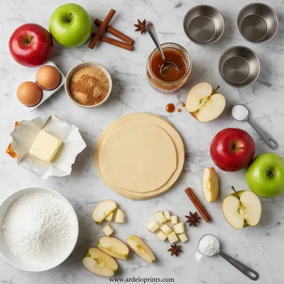 Simple Caramel Apple Pie Bombs - cooking process