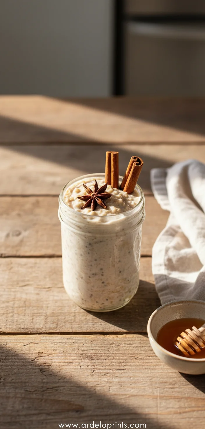 Easy Chai Spiced Overnight Oats - feature image