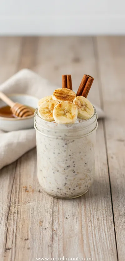 Easy Chai Spiced Overnight Oats - ready to serve