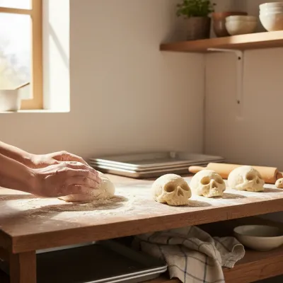 Cheeseburger Skulls: Spooky Halloween Dinner Recipe - cooking process