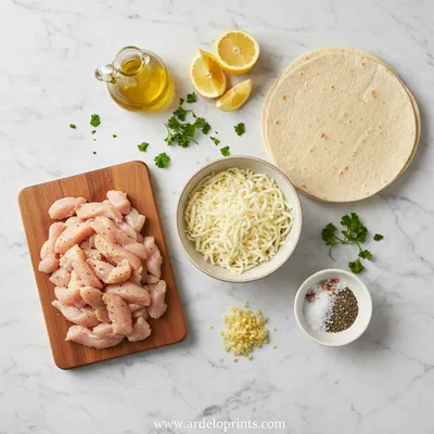 Cheesy Garlic Chicken Wraps - Quick Low Carb Delight - cooking process