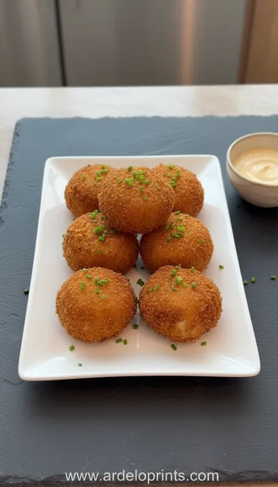 Cheesy Potato Croquettes Recipe - ready to serve