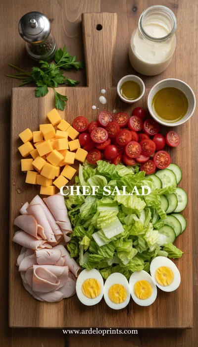 Easy Classic Chef Salad - cooking process
