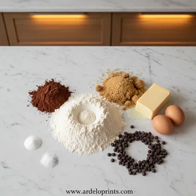 Chewy Chocolate Cookie - cooking process