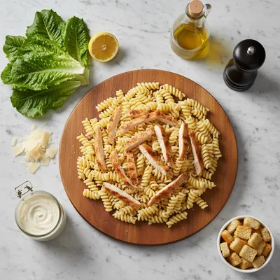 Chicken Caesar Pasta Salad Recipe - cooking process