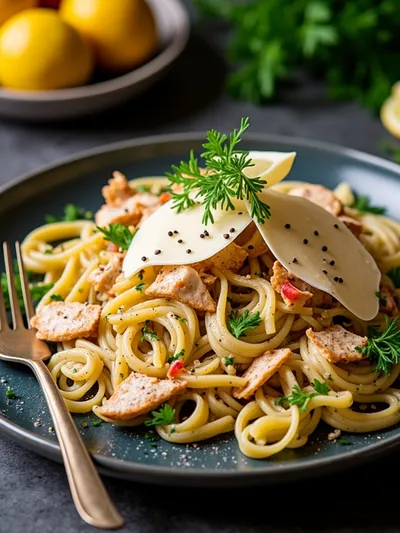 Chicken Caesar Pasta Salad – Ready in 20 Minutes - cooking process