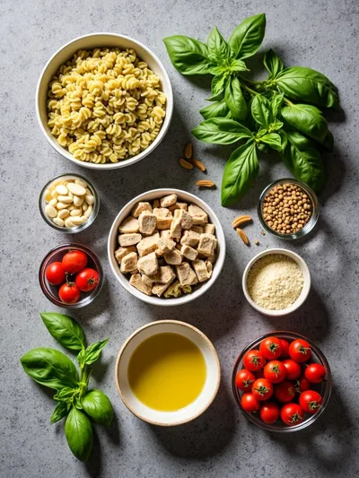 Chicken Pesto Pasta Salad – Easy 25‑Minute Recipe - ingredients preparation