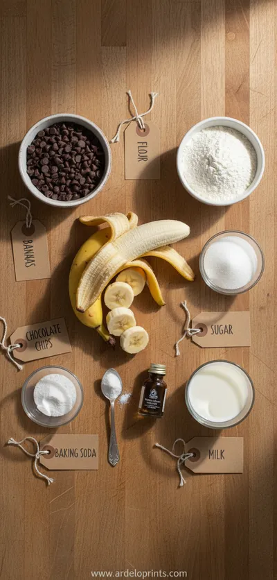 Easy Chocolate Chip Banana Bread - cooking process