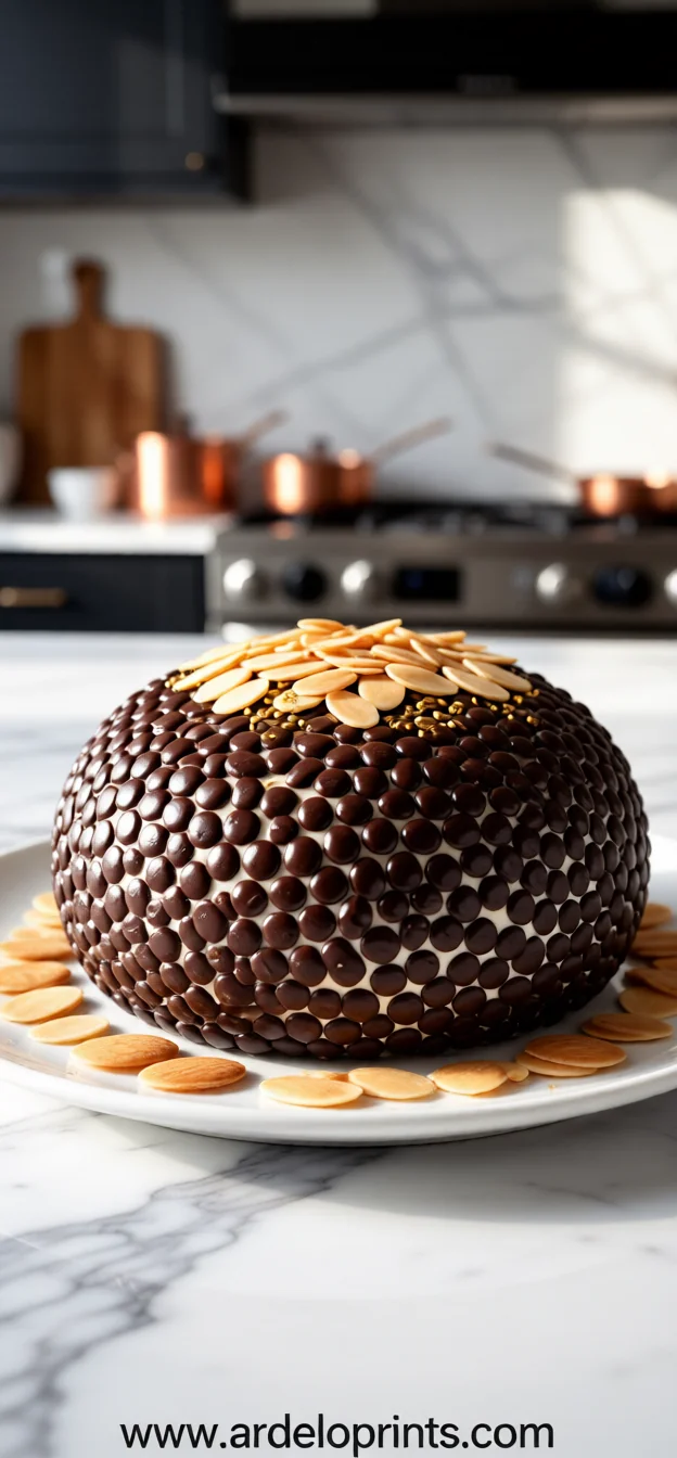 Chocolate Chip Cheese Ball Appetizer - feature image