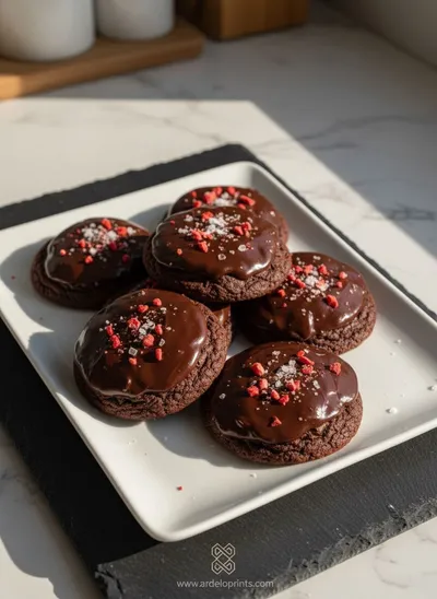 Chocolate Covered Strawberry Cookies - ready to serve