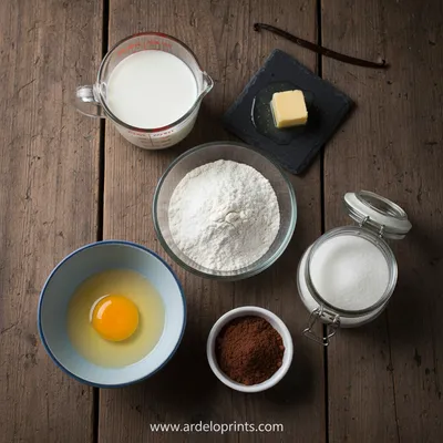 Chocolate Pancakes Breakfast Recipe - cooking process