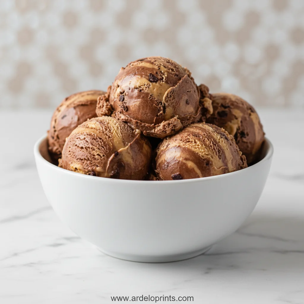 Chocolate Peanut Butter Ice Cream - feature image