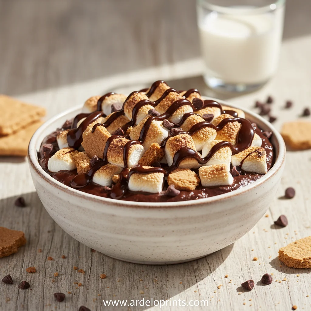 Chocolate Protein S'mores Bowl Recipe - feature image