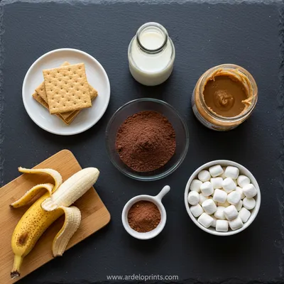 Chocolate Protein S'mores Bowl Recipe - ingredients preparation