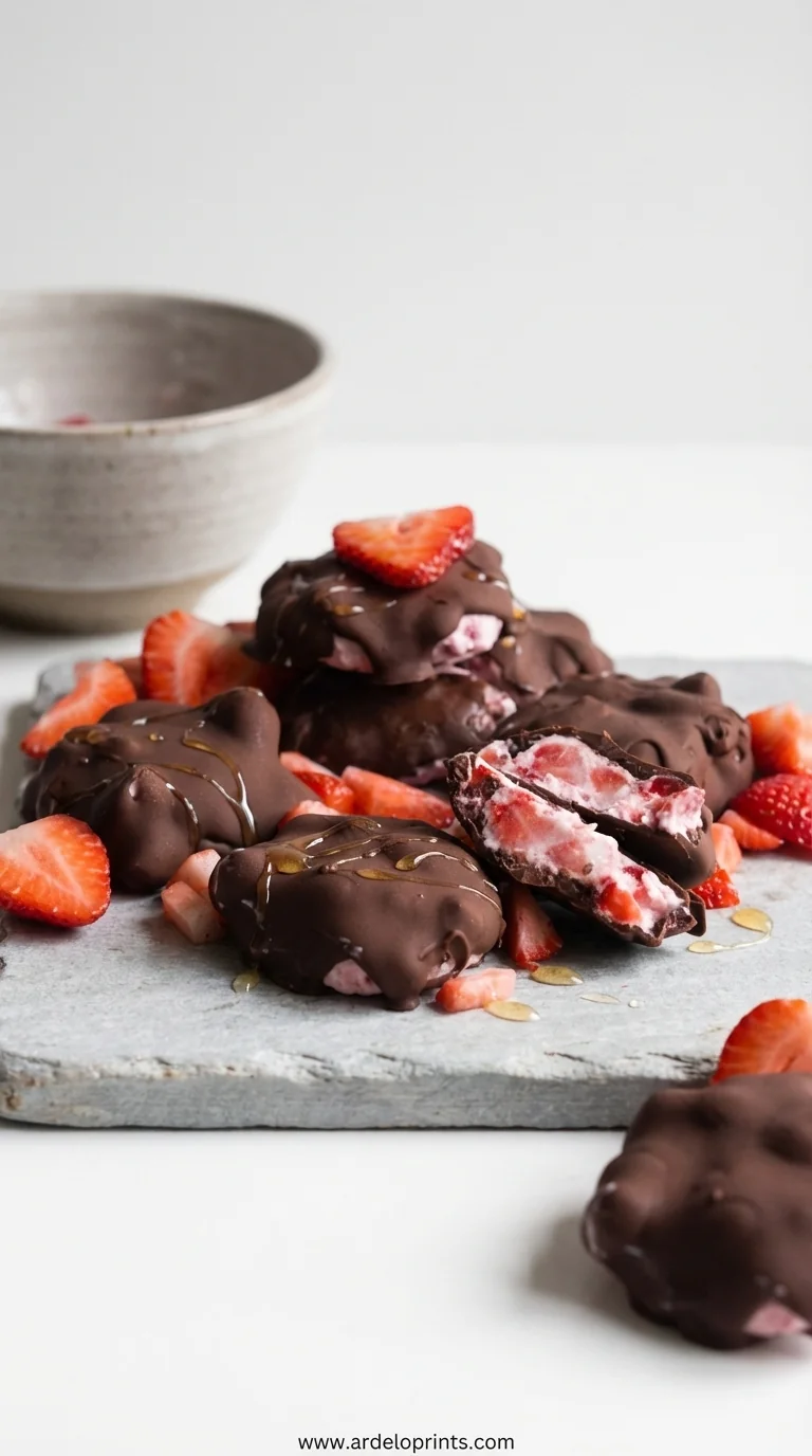 Chocolate Strawberry Yogurt Clusters: Viral Recipe - feature image