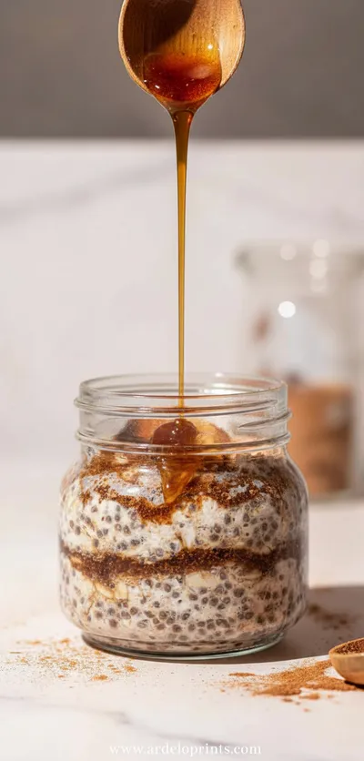 Cinnamon Roll Overnight Oats Recipe - ingredients preparation