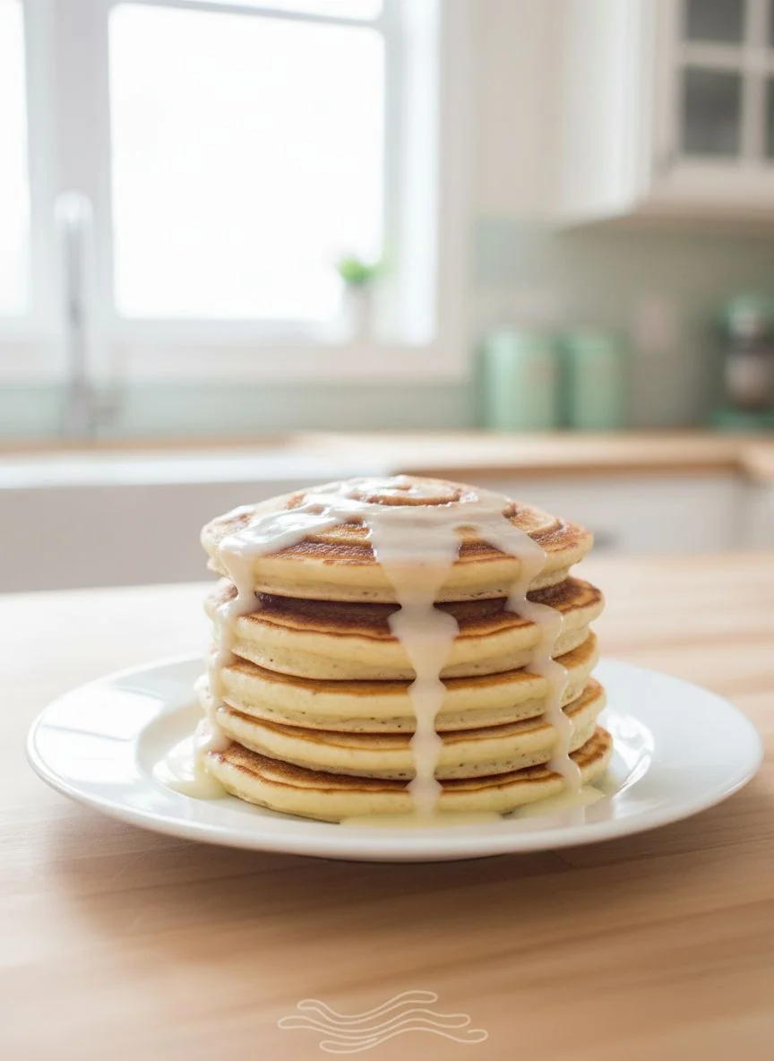 Cinnamon Roll Pancakes – Fluffy Breakfast Delight - feature image