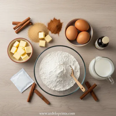 Cinnamon Roll Pancakes – Irresistible Breakfast Delight - cooking process