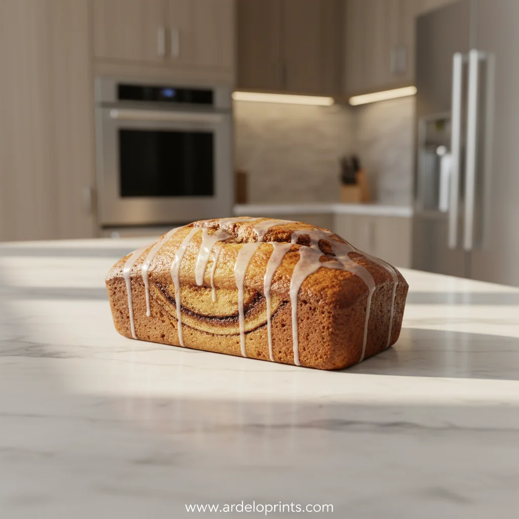 Cinnamon Swirl Banana Bread Recipe - feature image