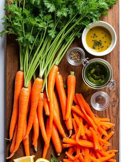 Classic Carrot Summer Salad - ingredients preparation