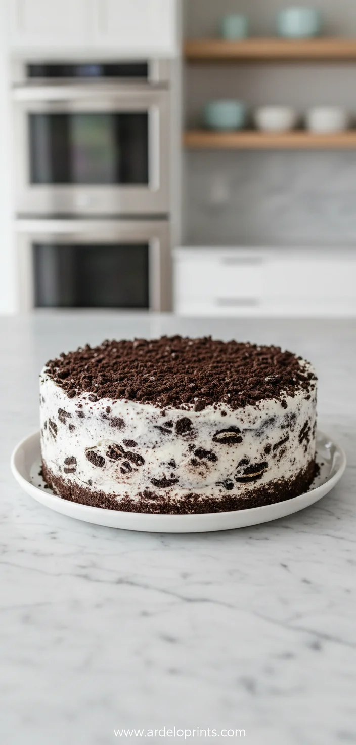 Cookies and Cream Ice Cream Cake - feature image