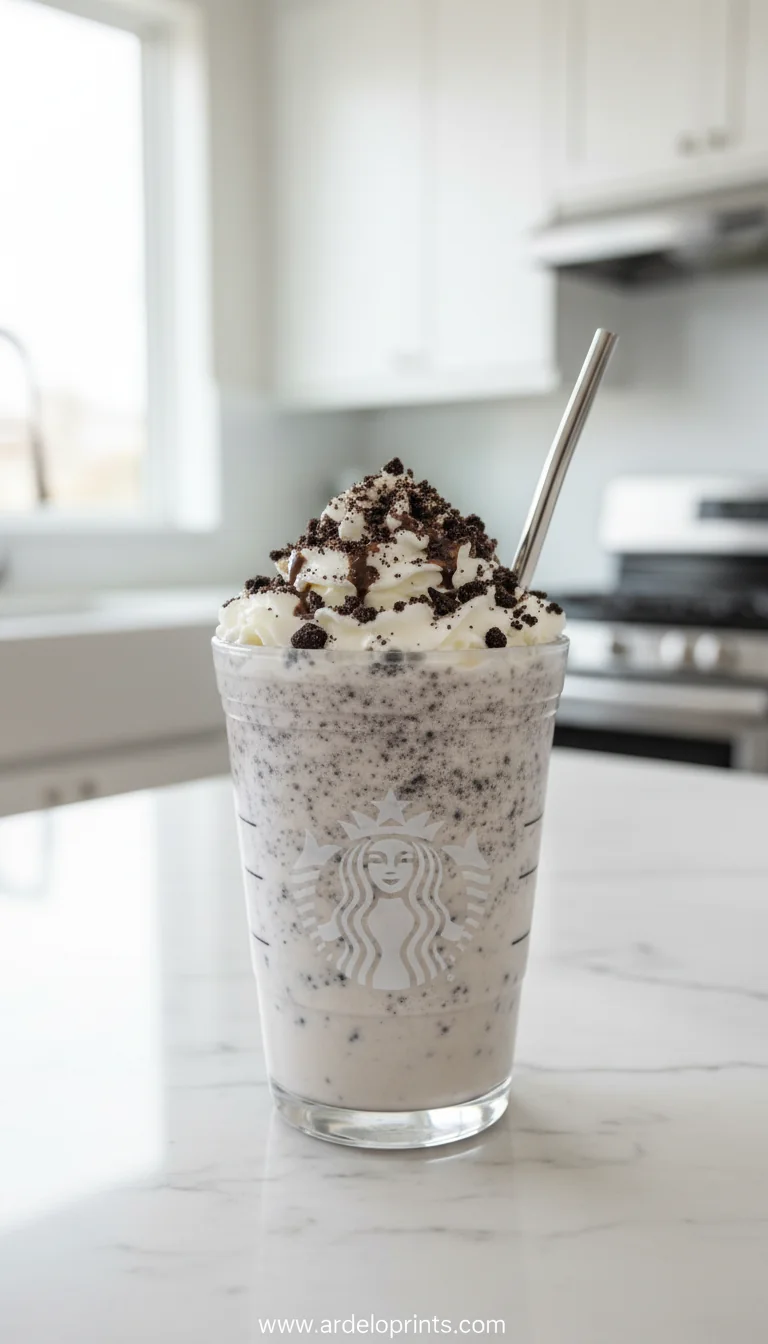 Cookies N Cream Frappuccino Recipe - feature image