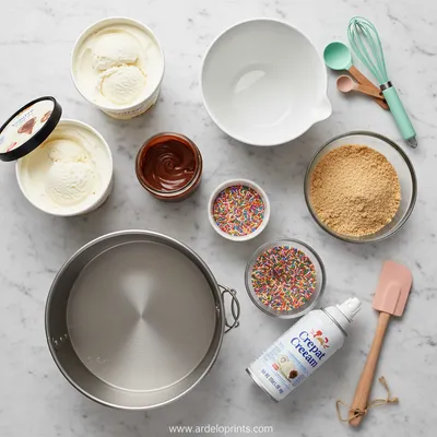 Copycat Dairy Queen Ice Cream Cake - cooking process