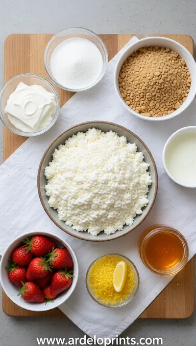 Cottage Cheese Cheesecake - cooking process