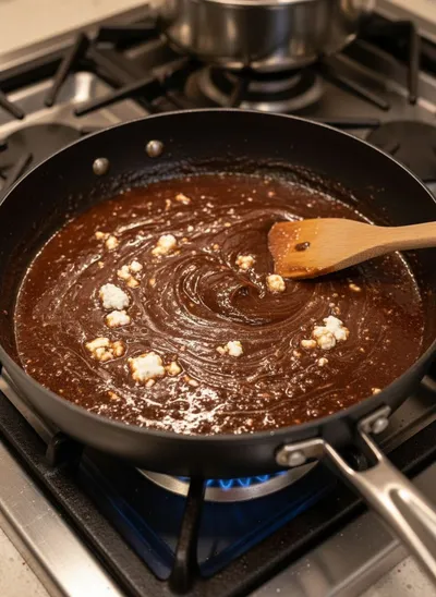 Easy Cottage Cheese Chocolate Brownies - ingredients preparation