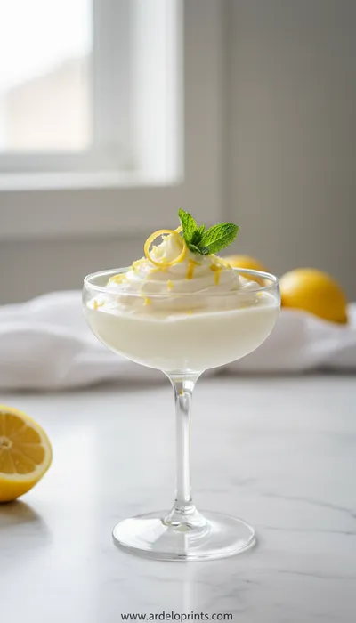 Cottage Cheese Lemon Mousse - ready to serve
