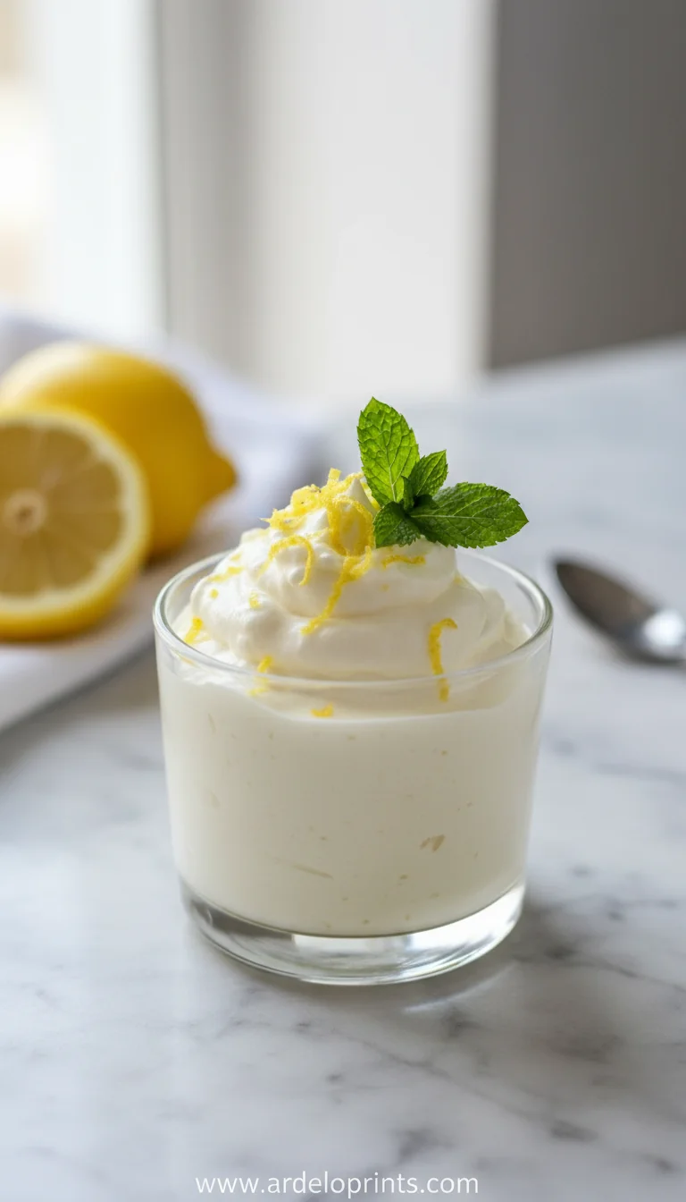 Cottage Cheese Lemon Mousse