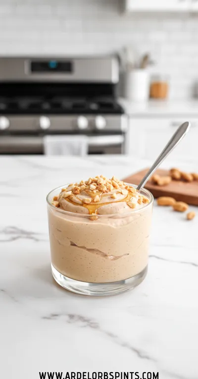 Cottage Cheese Peanut Butter Mousse - ready to serve