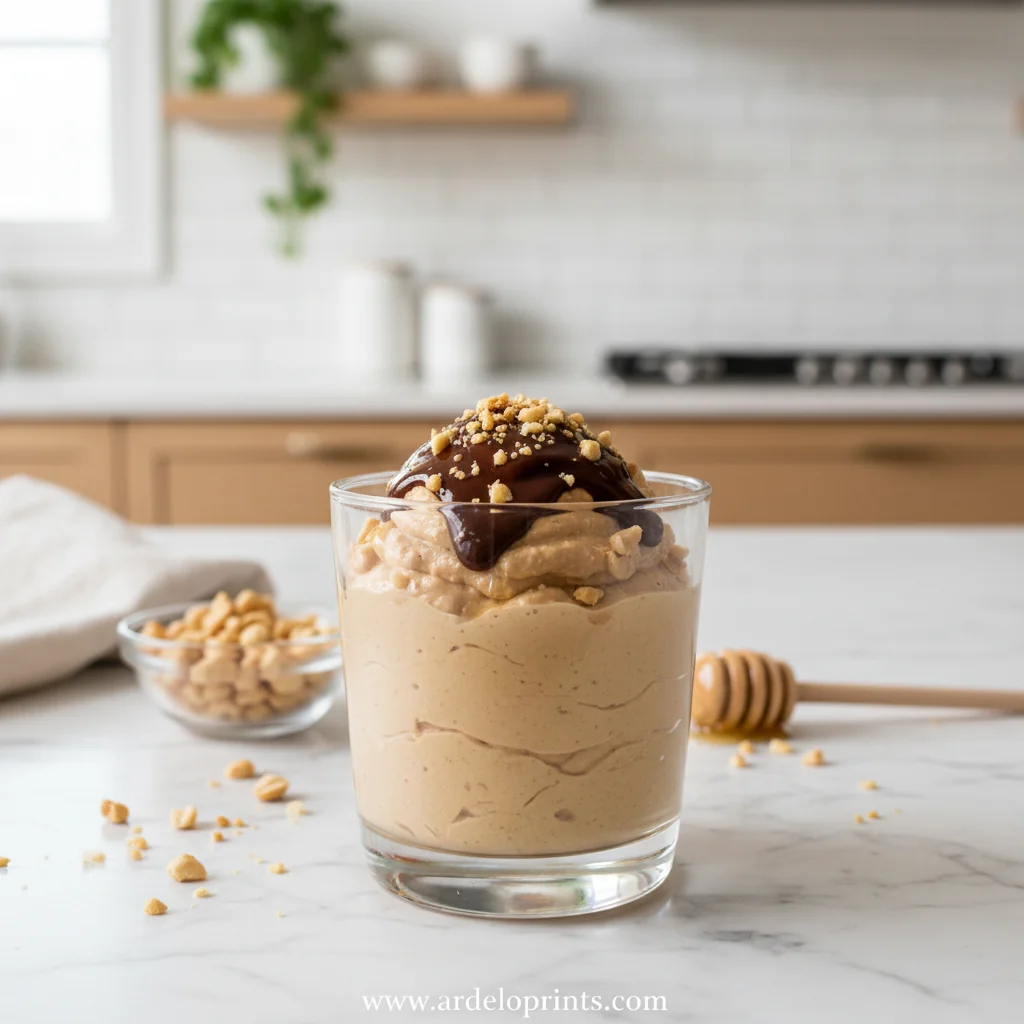 Cottage Cheese Peanut Butter Mousse - feature image