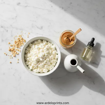 Cottage Cheese Peanut Butter Mousse - cooking process