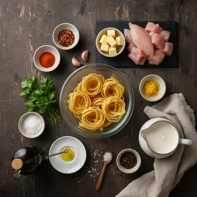 Cowboy Butter Chicken Linguine - cooking process