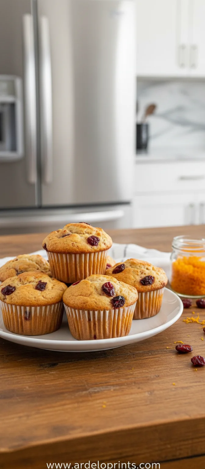 Cranberry Orange Muffins – Fresh Bakery-Style Treat - feature image
