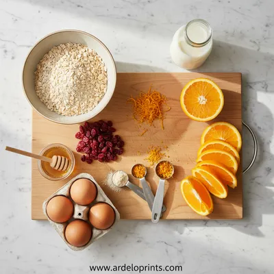 Cranberry Orange Oatmeal Muffins – Healthy Gluten‑Free - cooking process