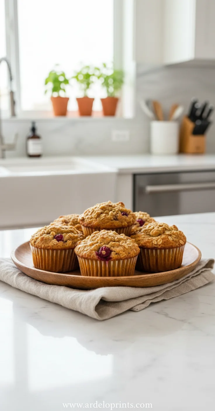 Cranberry Orange Oatmeal Muffins – Healthy Gluten‑Free - feature image