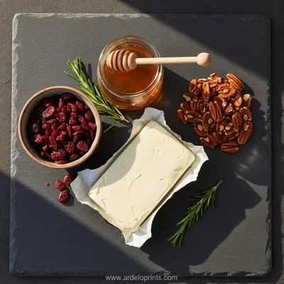 Cranberry Pecan Cheese Log Recipe for Easy Entertaining - cooking process