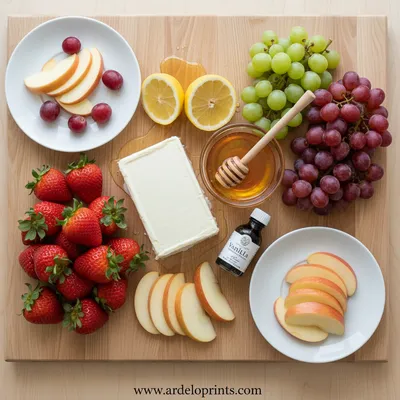 Cream Cheese Fruit Dip – Easy No-Marshmallow Fluff Recipe - cooking process