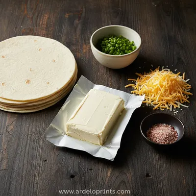 Cream Cheese Tortilla Bites - cooking process