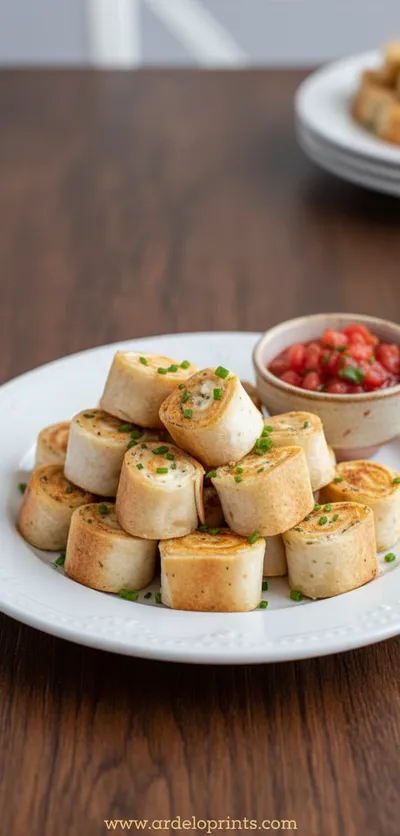 Cream Cheese Tortilla Bites - ready to serve