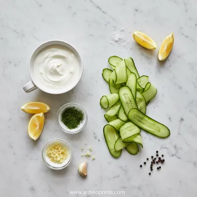 Creamy Cucumber Salad – Fresh & Crunchy - cooking process