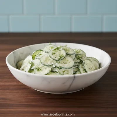 Creamy Cucumber Salad – Low Carb BBQ Side