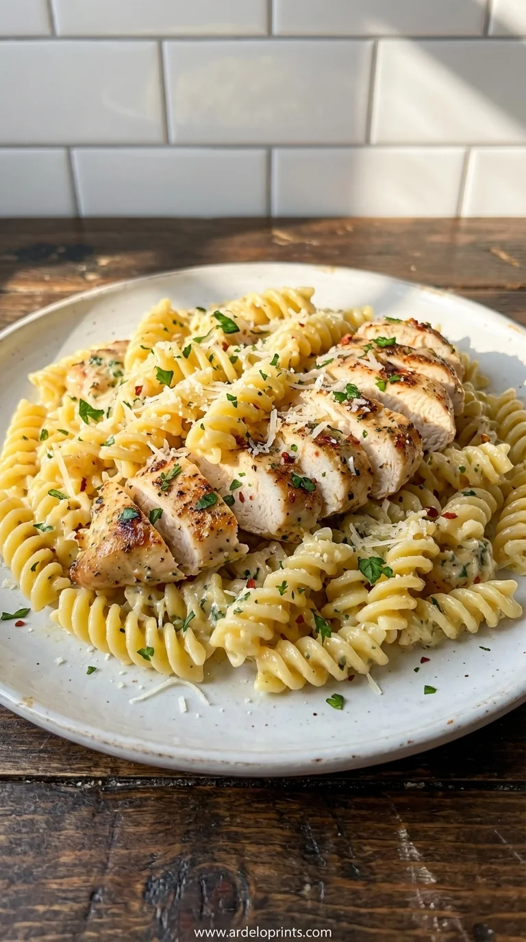 Creamy Garlic Parmesan Chicken Pasta: Easy 30-Minute Dinner