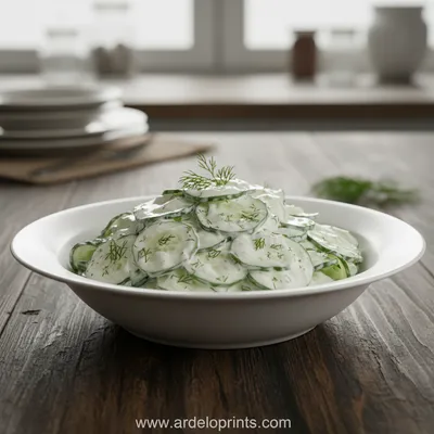 Creamy German Cucumber Salad