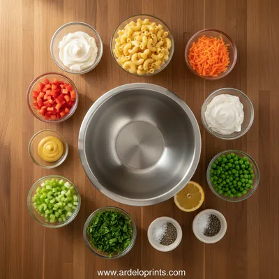 Creamy Macaroni Salad Recipe - cooking process